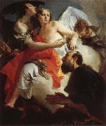 Giambattista Tiepolo Abraham and the Angels France oil painting artist